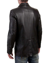 Men Genuine Leather Blazer Sport Coat 05
